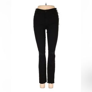NWT - MOTHER Denim Looker Ankle Fray in Black
